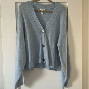H&M baby blue cardigan